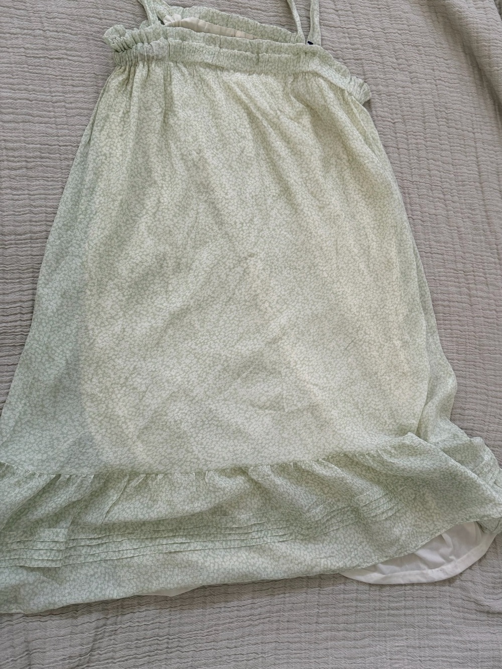 Blu Pepper Light Green Floral Midi Sundress